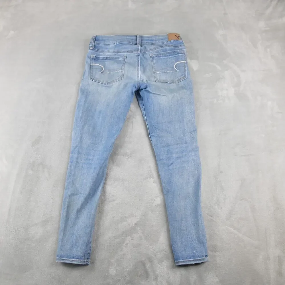 American Eagle Jeans Womens 8 Short (30x27) Jegging Blue Denim